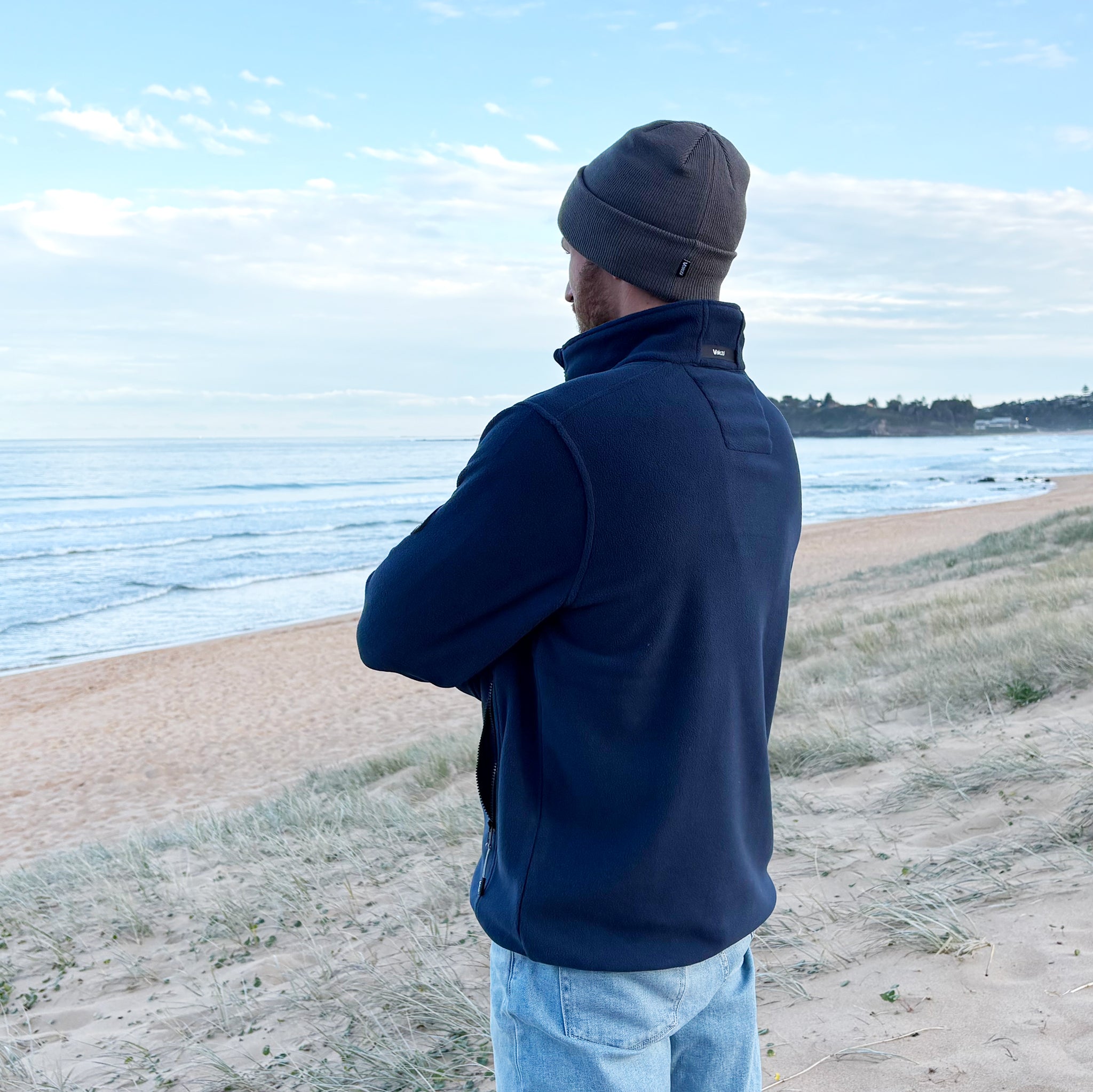 Microfleece Crew Jacket - Ink