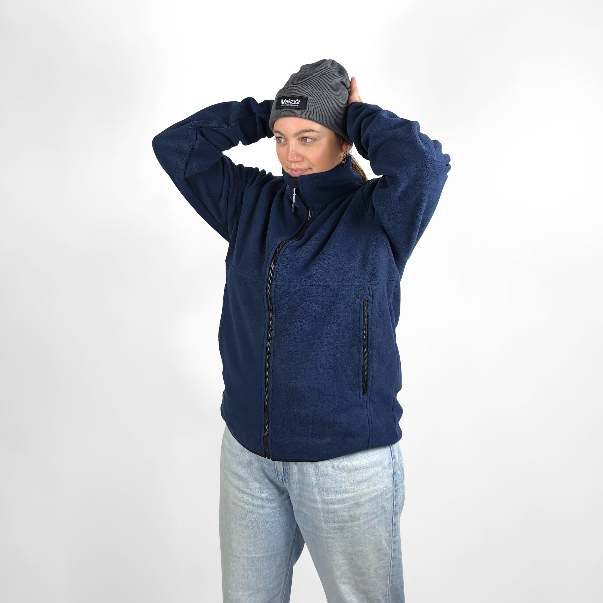 Microfleece Crew Jacket - Ink