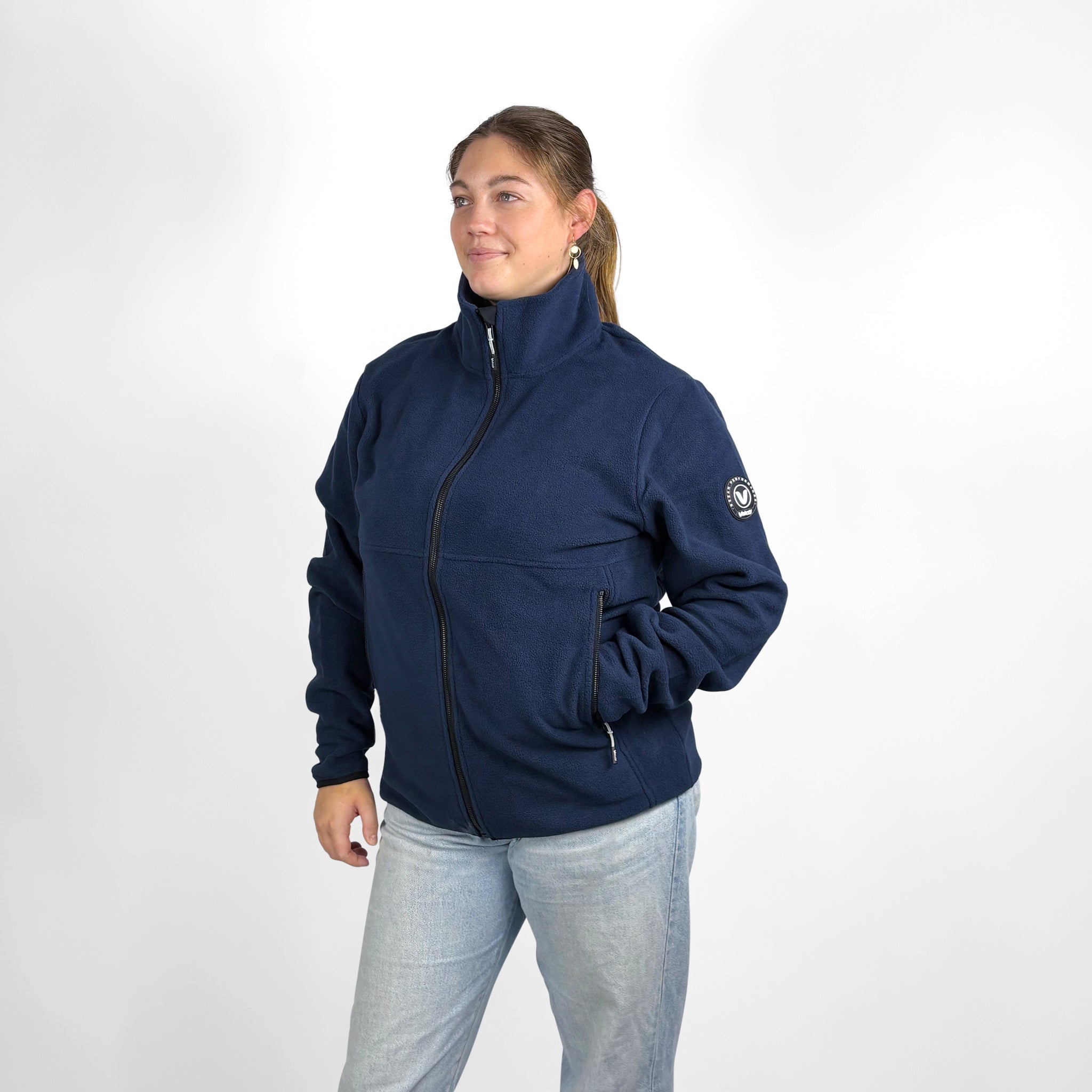 Microfleece Crew Jacket - Ink