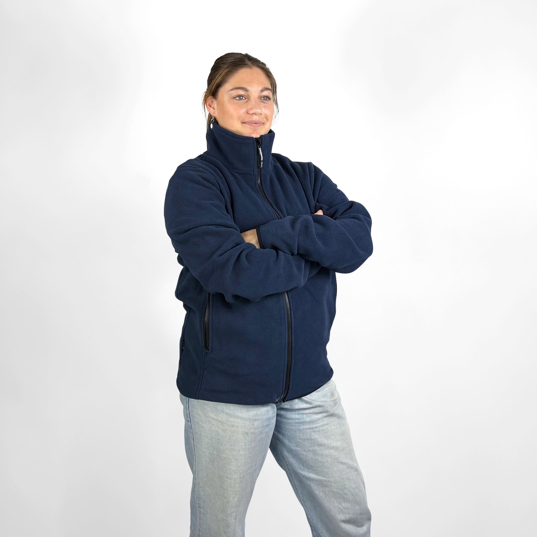 Microfleece Crew Jacket - Ink
