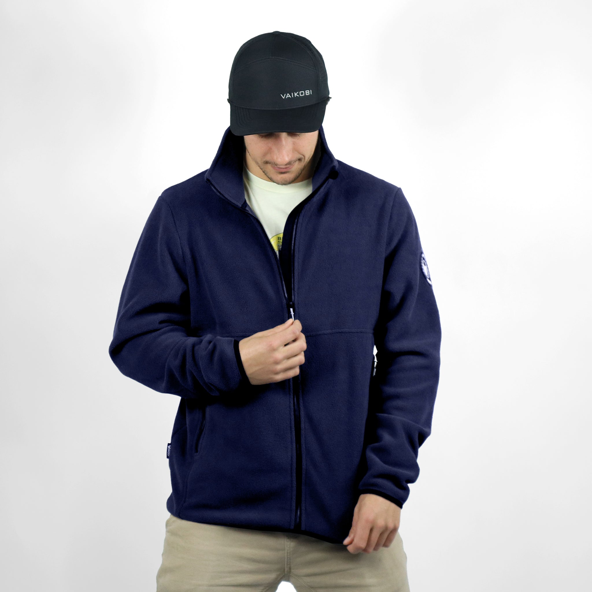 Microfleece Crew Jacket - Ink