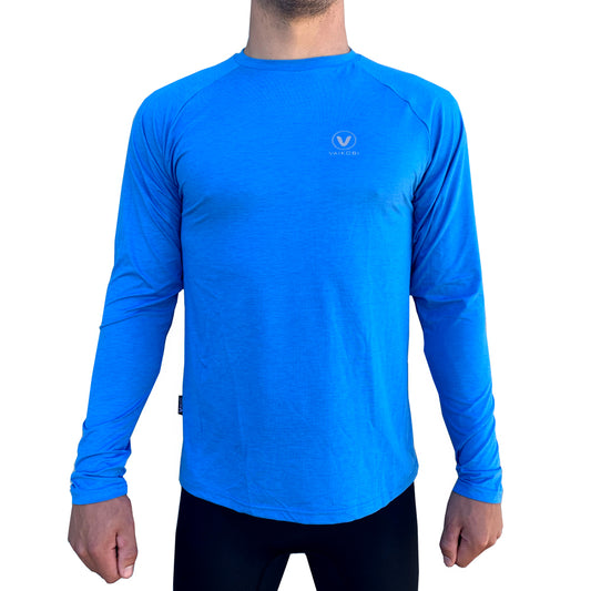 UV Performance L/S Tech Top- Cyan - Unisex