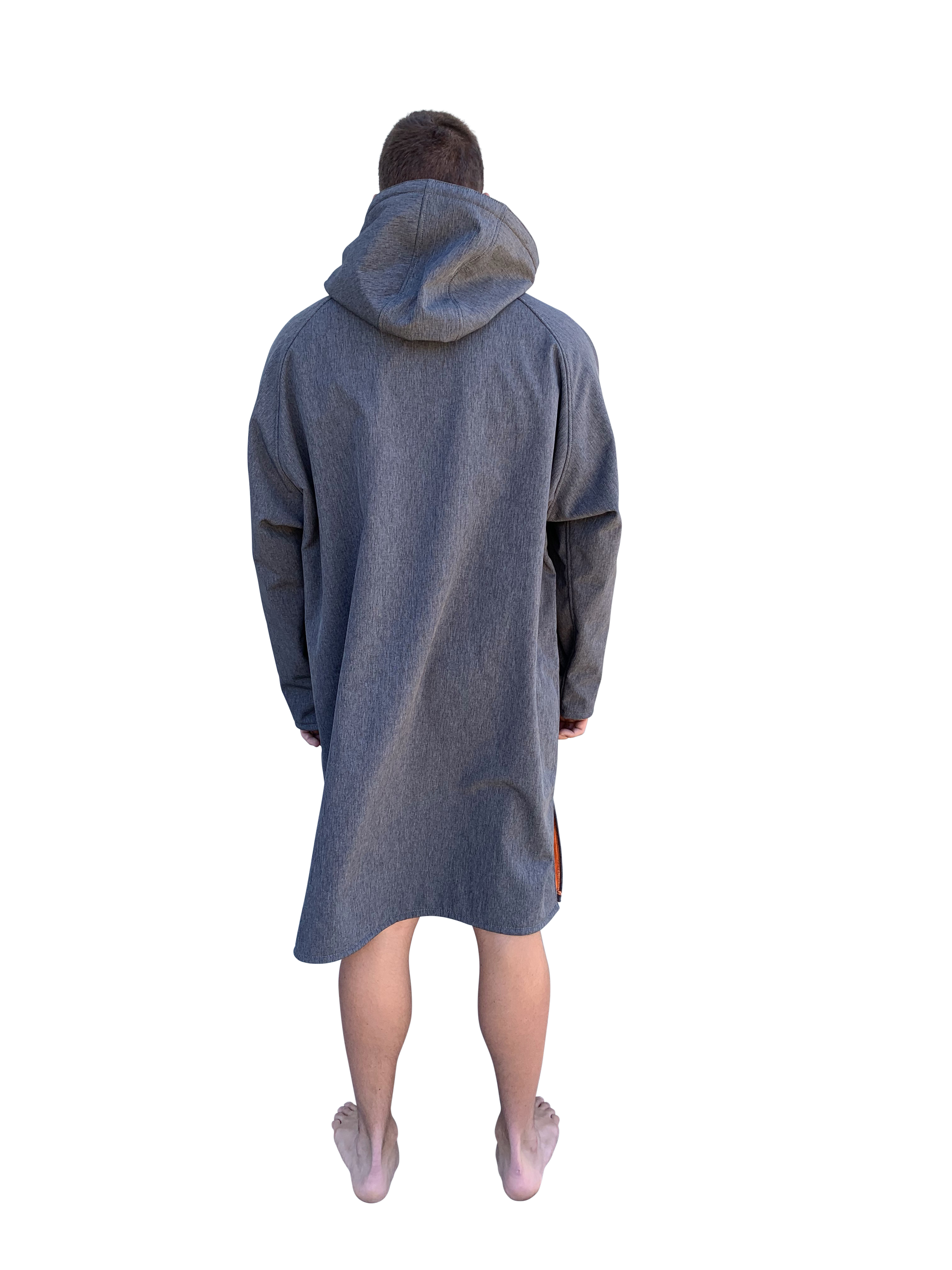 BEACH COAT - GREY/ORANGE