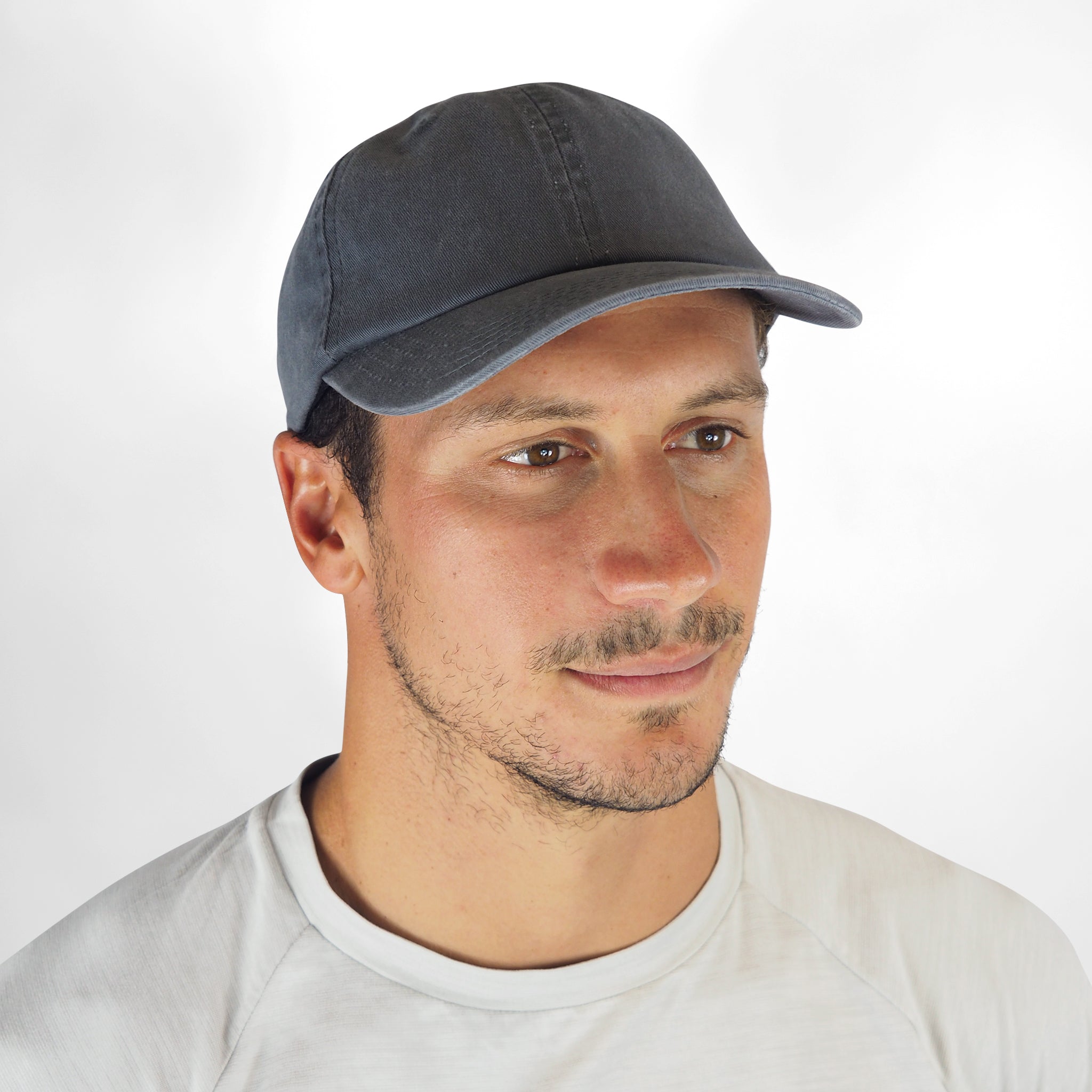 Washed Cotton Cap - Grey