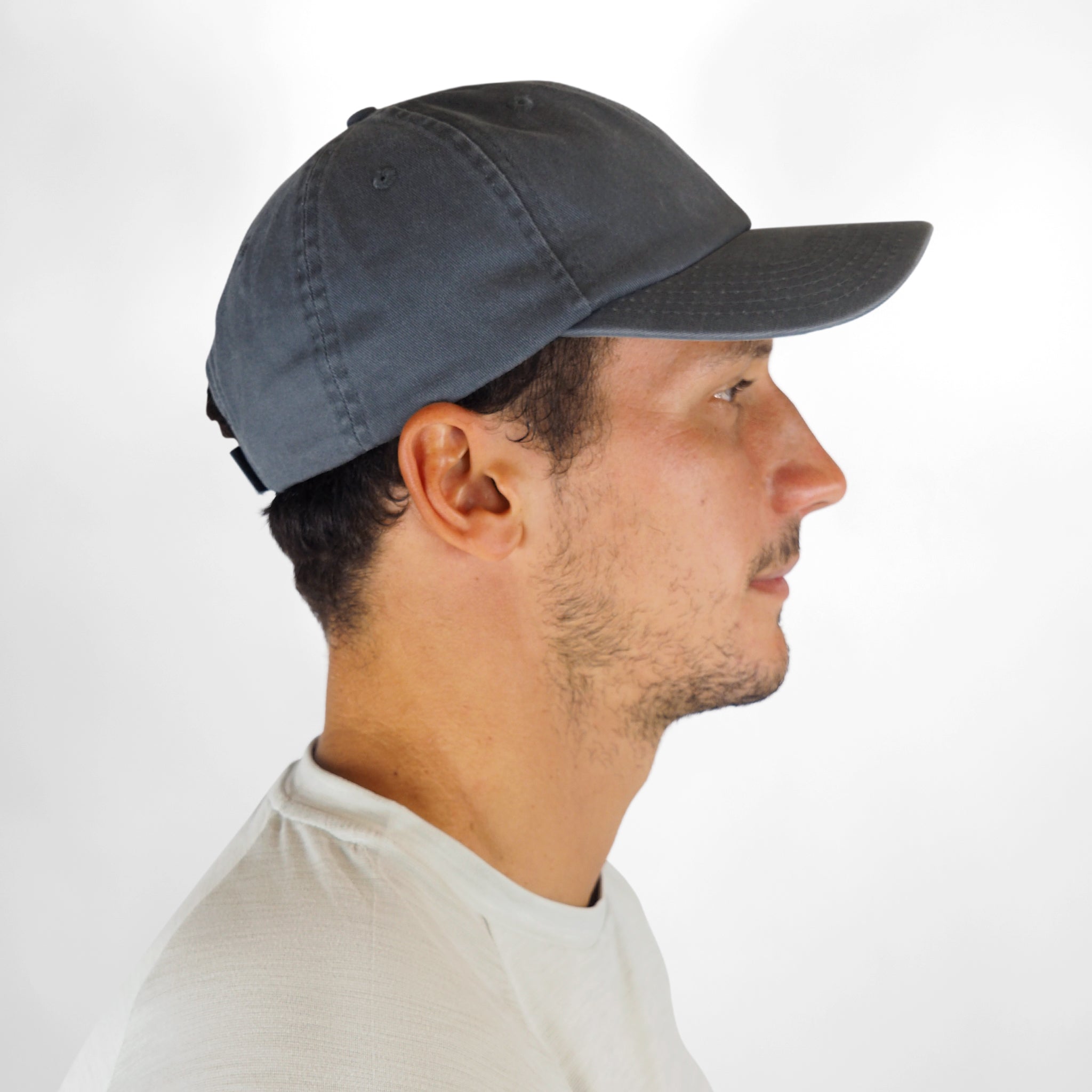 Washed Cotton Cap - Grey