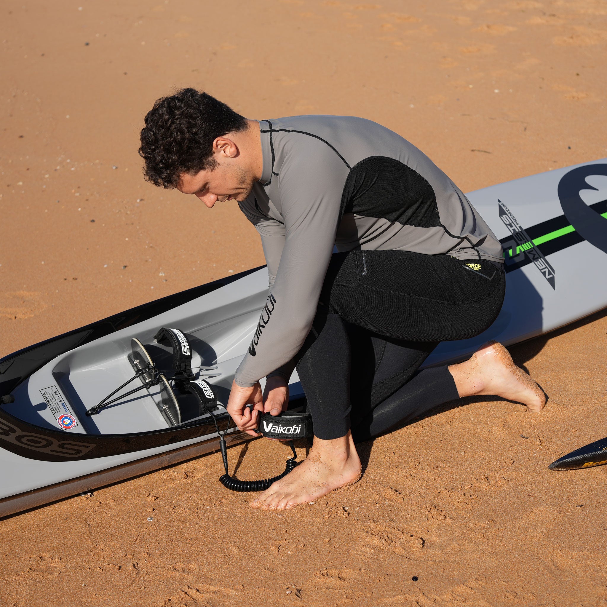 VCOLD Base Layer Long Sleeve Top - Grey/Black