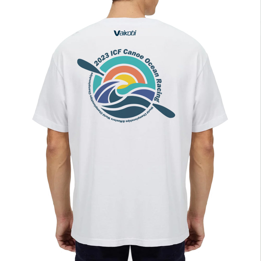 ICF Worlds - Men's Cotton Classic White Tee - CUSTOM