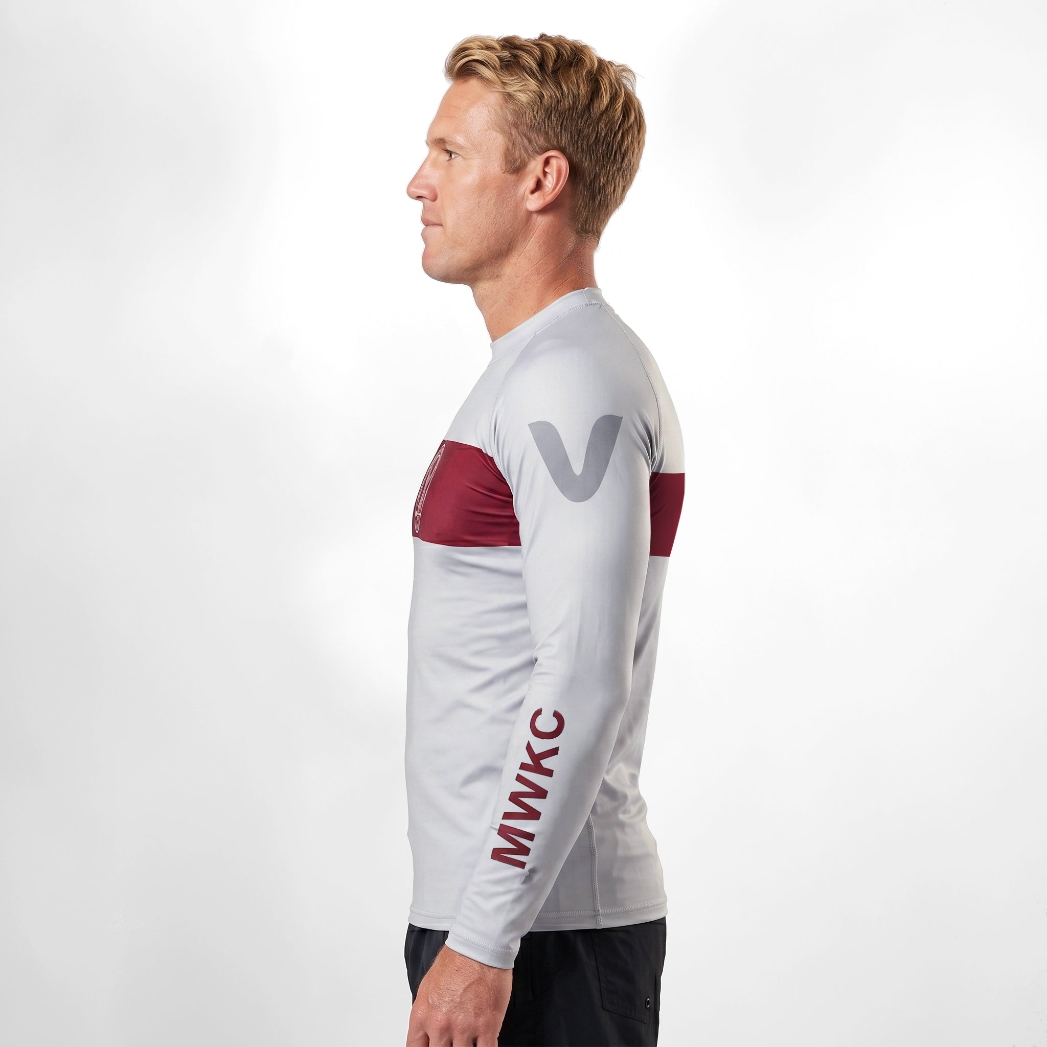 MWKC UV Spandex LS Rash Top - Silver