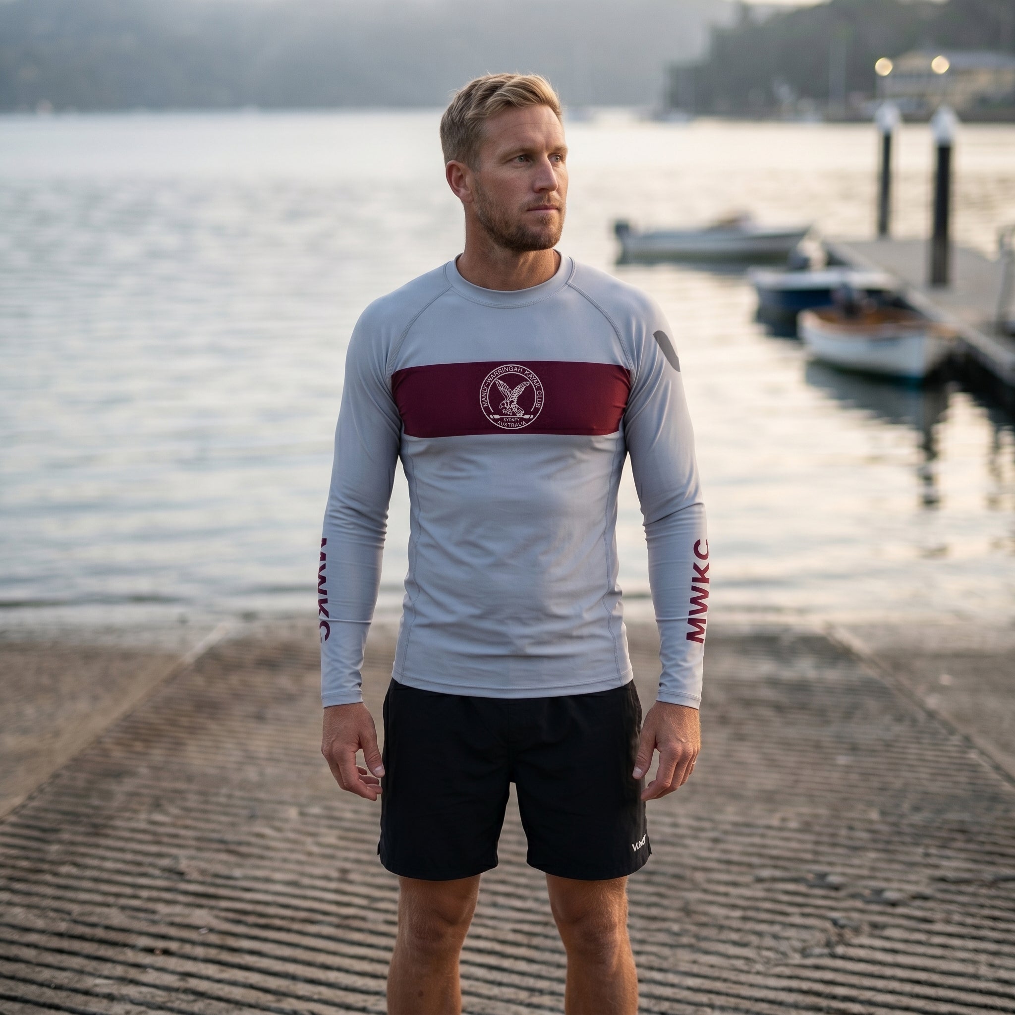 MWKC UV Spandex LS Rash Top - Silver
