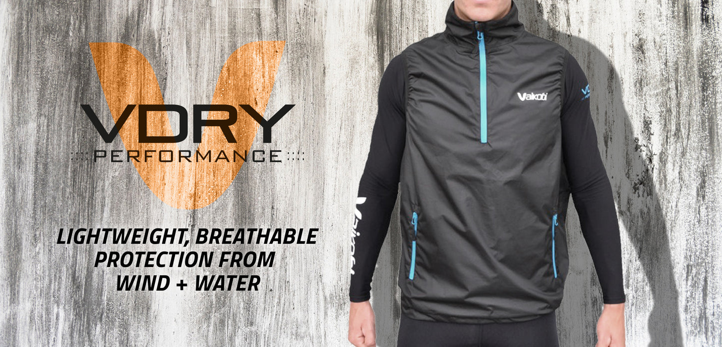 VDRY- Season 2021 - Lightweight Vest - Black/Cyan