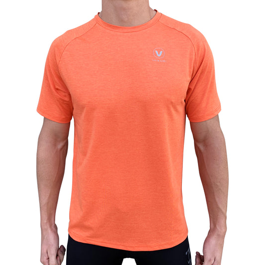 Mens UV Performance S/S Tech Tee- Fluro Orange