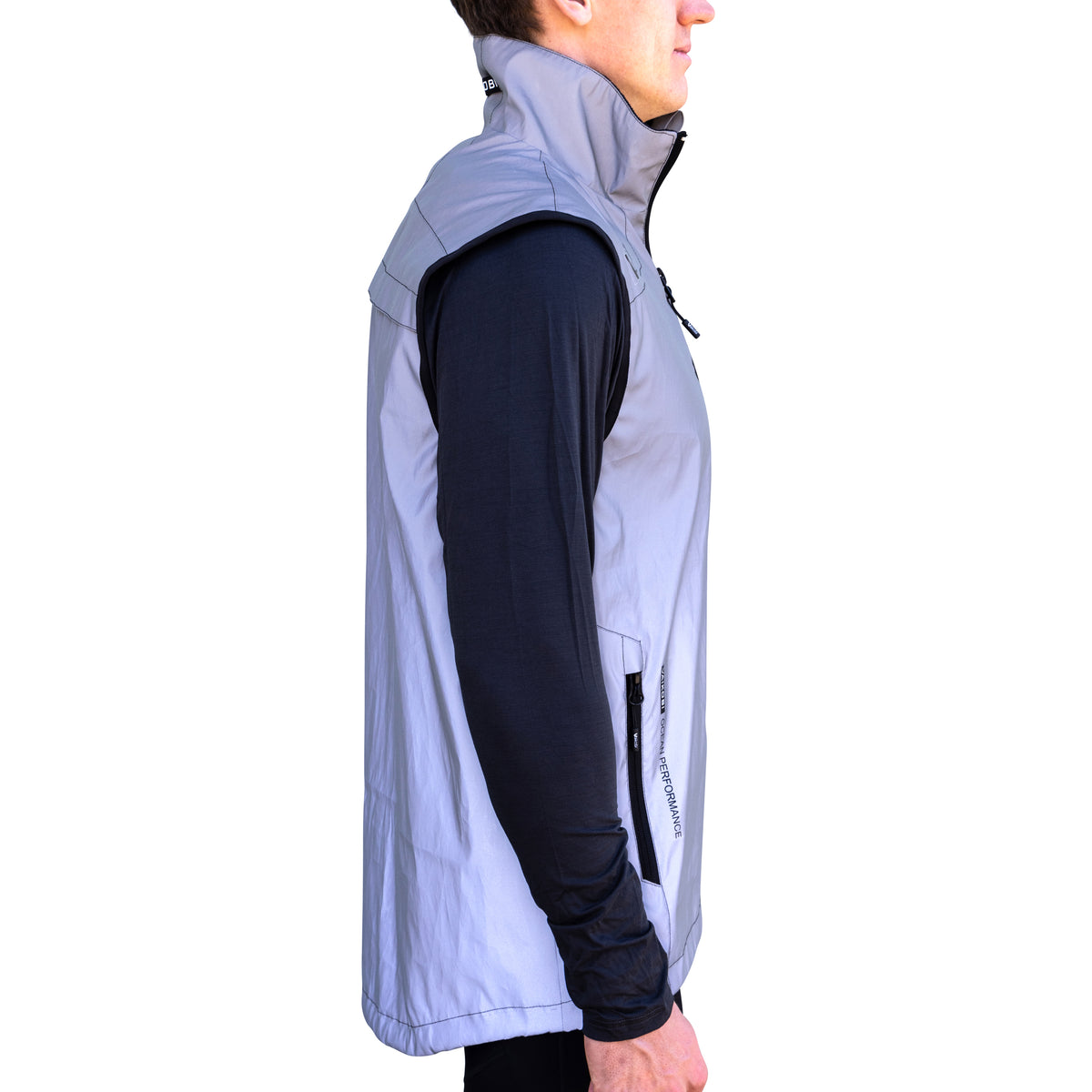 Season 2023 - VDRY Lightweight 1/2 Zip Vest - Reflective Silver