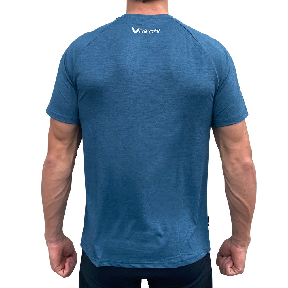 Mens UV Performance S/S Tech Tee - Ocean Blue
