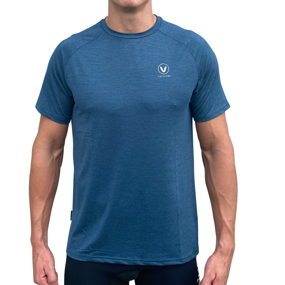 Mens UV Performance S/S Tech Tee - Ocean Blue