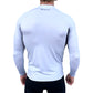 Youth Long Sleeve Rash Top - Silver/Black
