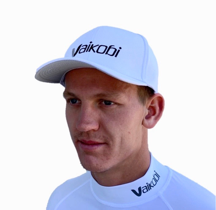 Vaikobi Performance Snap Back Hats - White