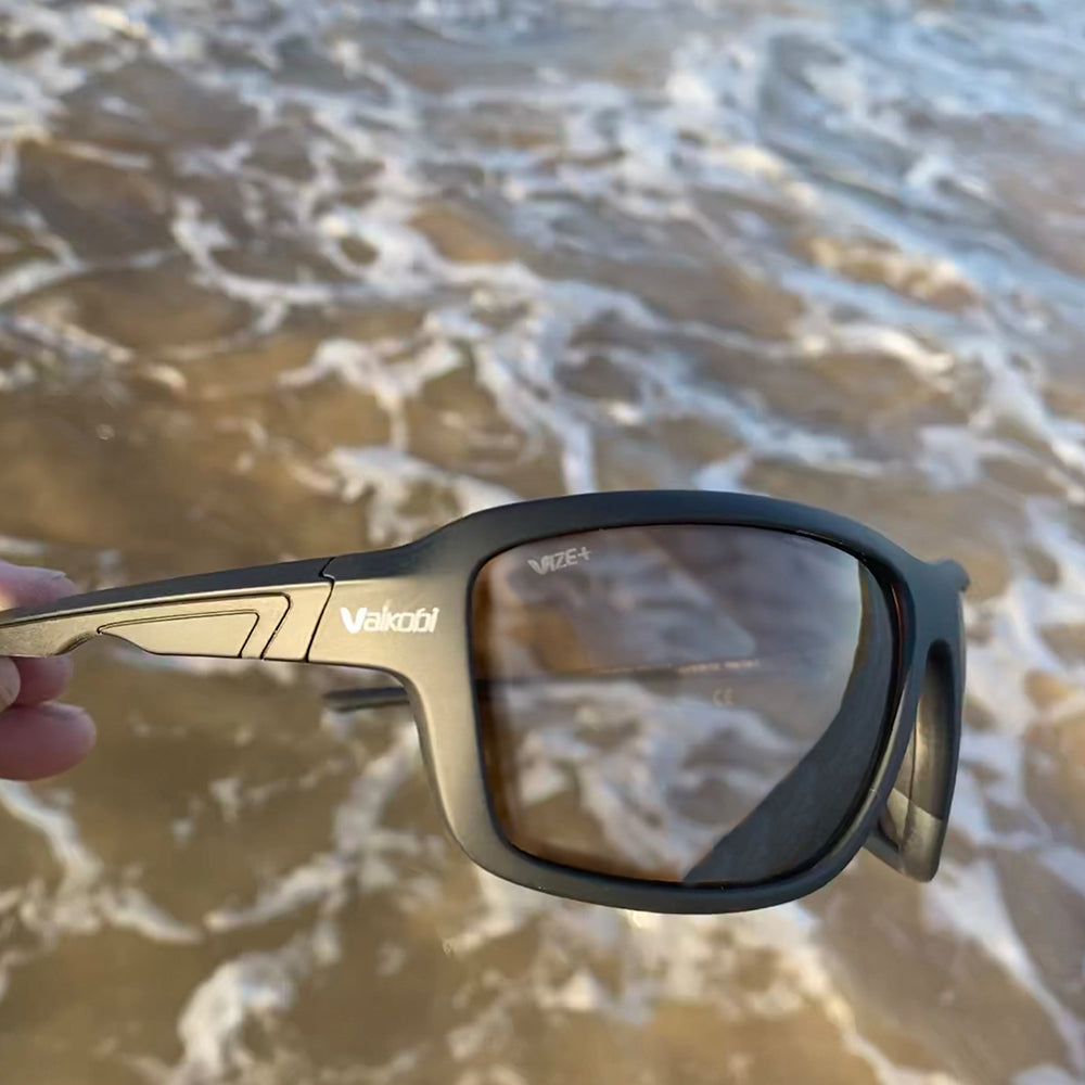 Garda Polarized Sunglasses (Black/Amber)