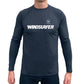 WINDSURFER Men's UV Performance L/S Tech Top - Charcoal - CUSTOM