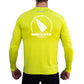 WINDSURFER Mens UV Performance L/S Tech Top- Lime - CUSTOM