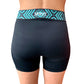 VOCEAN Women's Paddle Shorts - Black/Teal
