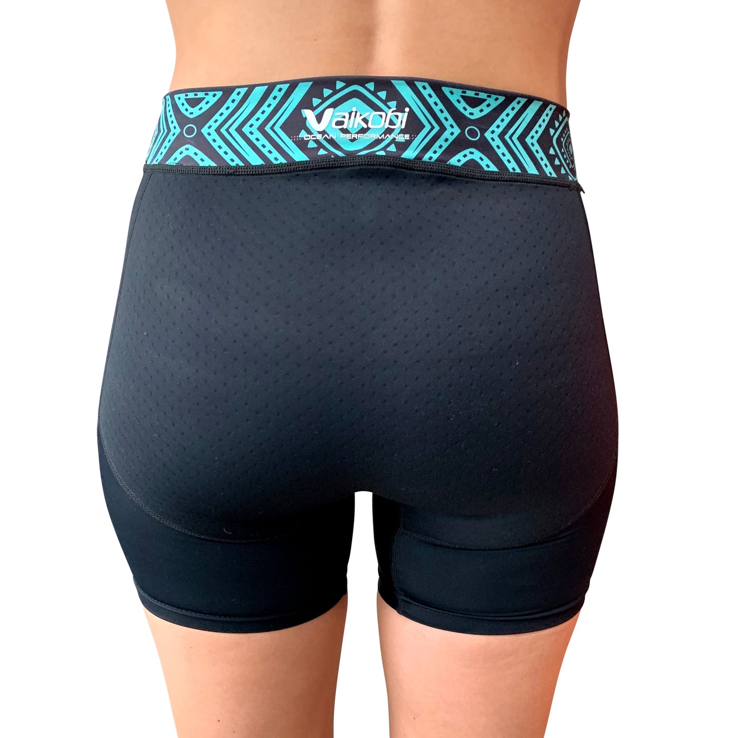 VOCEAN Women's Paddle Shorts - Black/Teal